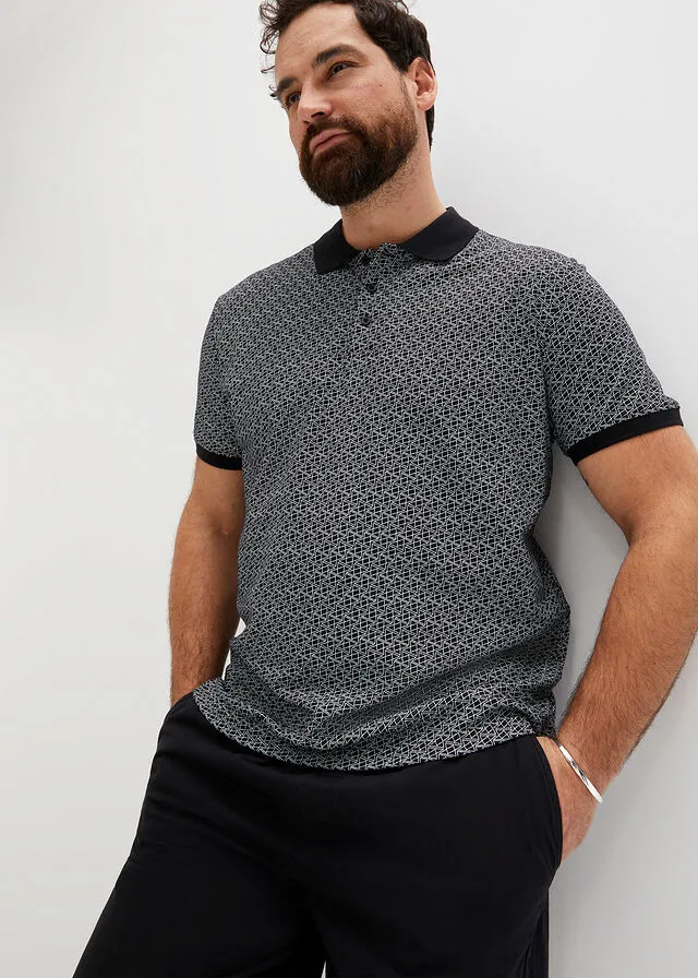 CAMISETA DE TIPO POLO NEGROBLANCO