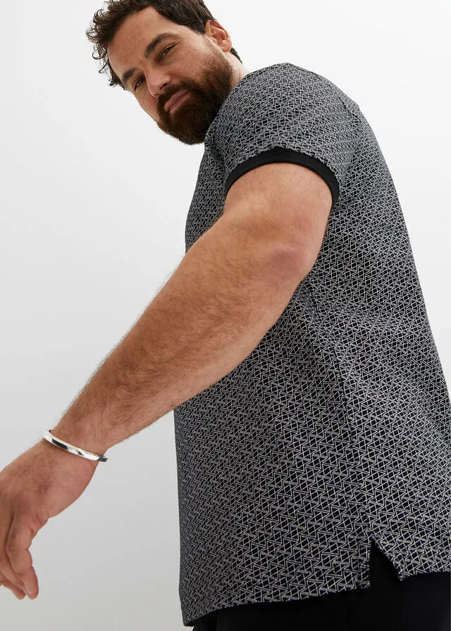 CAMISETA DE TIPO POLO NEGROBLANCO
