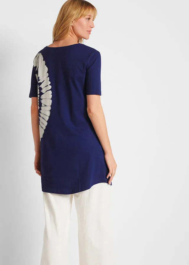 CAMISETA HOLGADA AZUL NOCHEBLANCO LANA