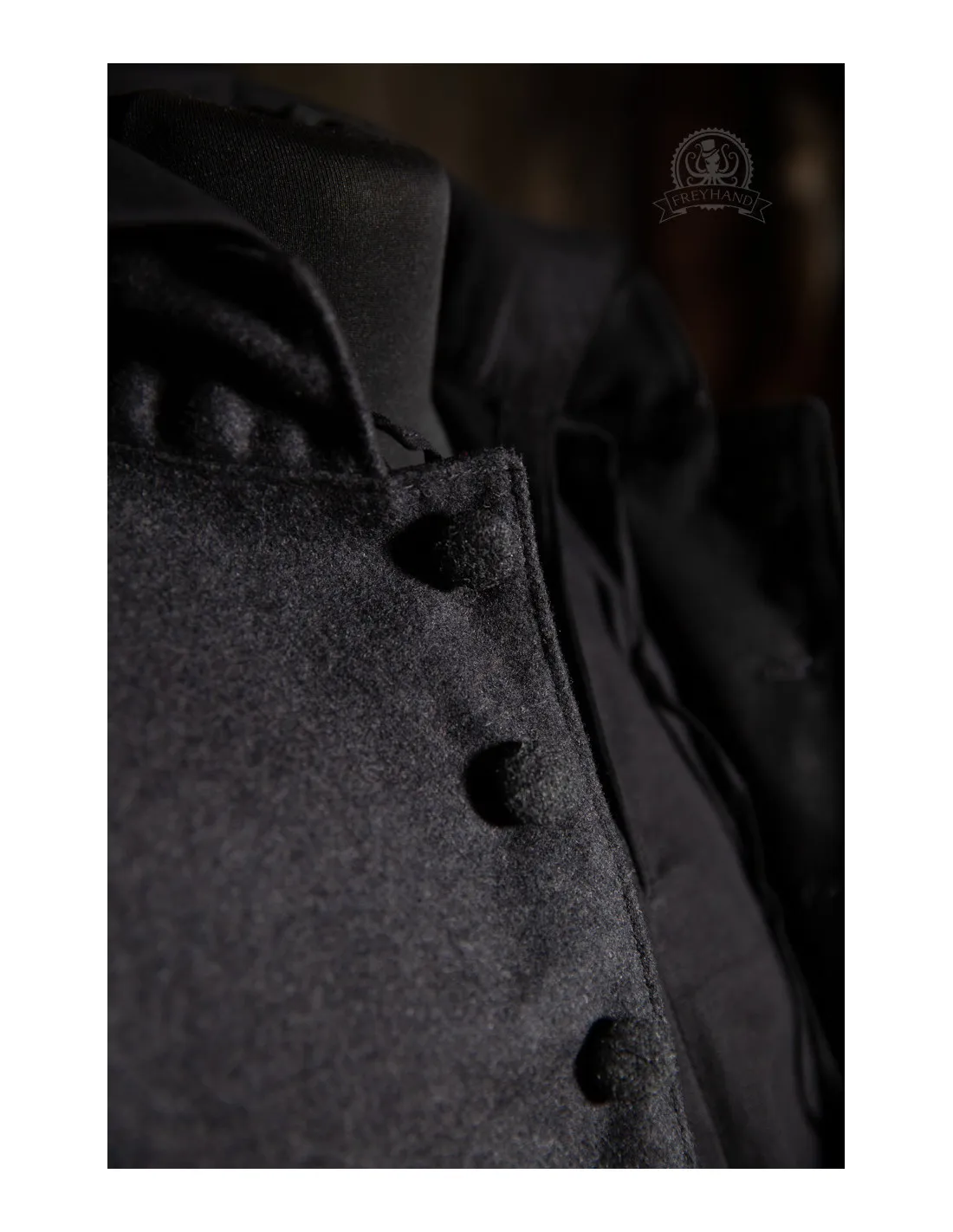 CHAQUETA MOSQUETERO QUENTIN EN LANA  GRIS