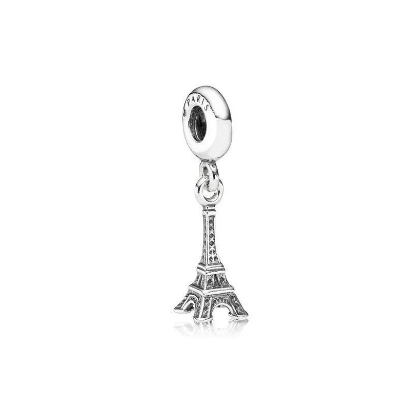 Charm Pandora de plata de ley. Torre Eiffel. Coleccion Iconos Nacionales.