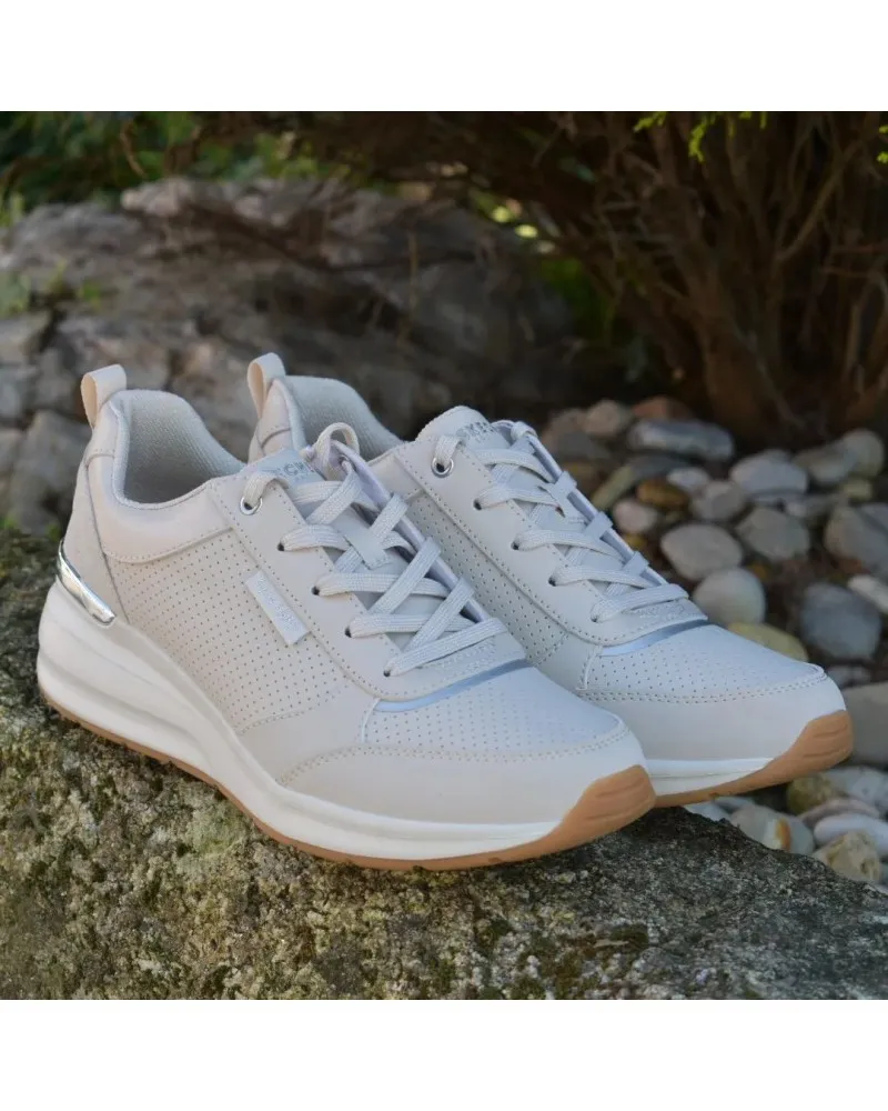 DEPORTIVO BEIGE CON CUñA SKECHERS BILLION  HOT DAYS 155616