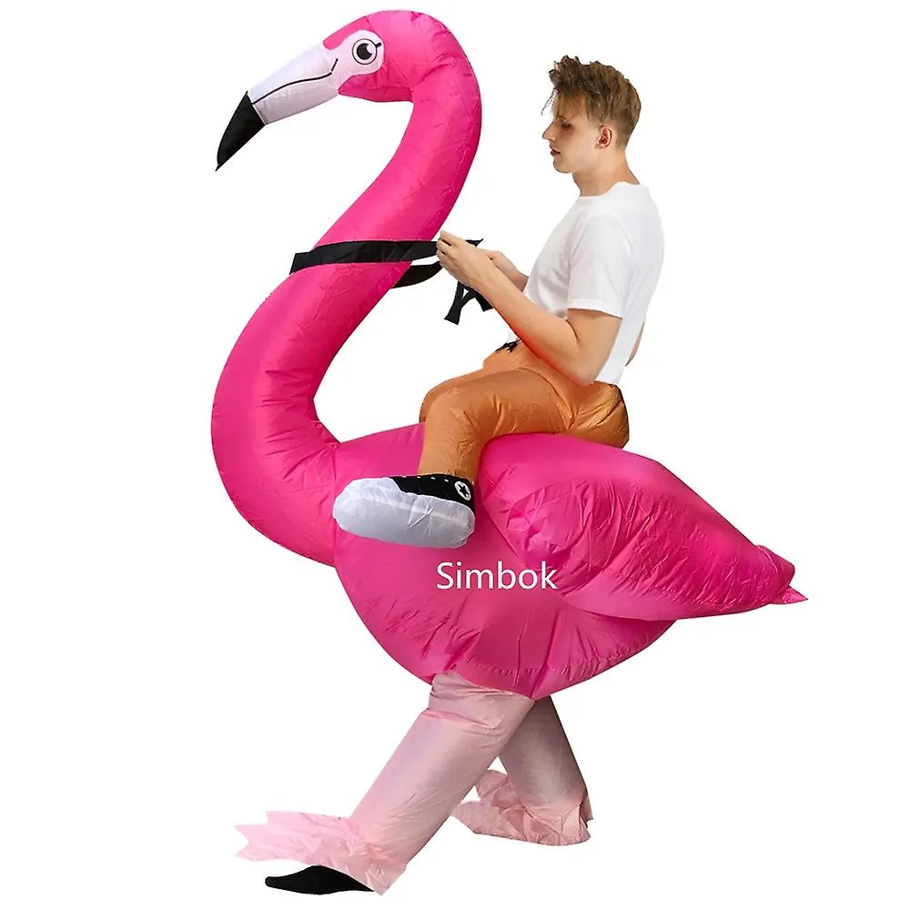 Halloween Inflatable Flamingo Costume Adult Animal Performance Costume Annual Meeting Activity Promotion Stage Walk