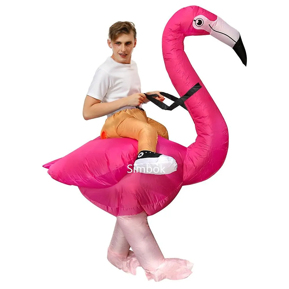 Halloween Inflatable Flamingo Costume Adult Animal Performance Costume Annual Meeting Activity Promotion Stage Walk
