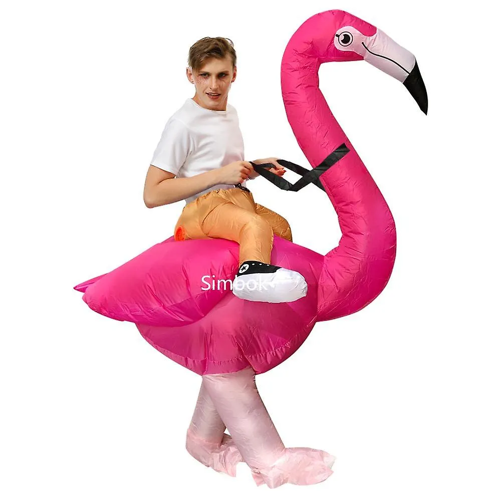 Halloween Inflatable Flamingo Costume Adult Animal Performance Costume Annual Meeting Activity Promotion Stage Walk