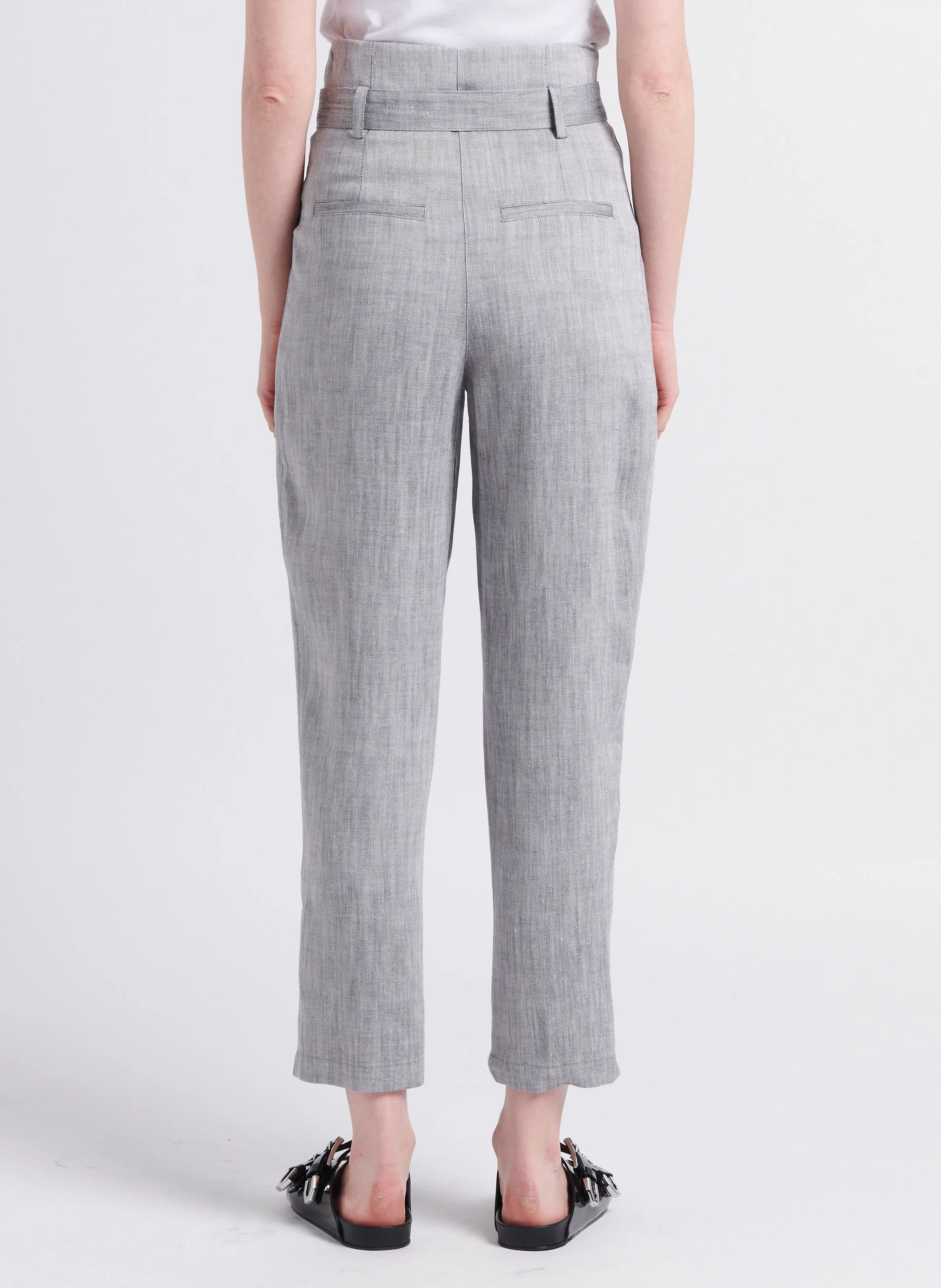 IRO ZINAH  PANTALóN TAPERED EN NEGRO