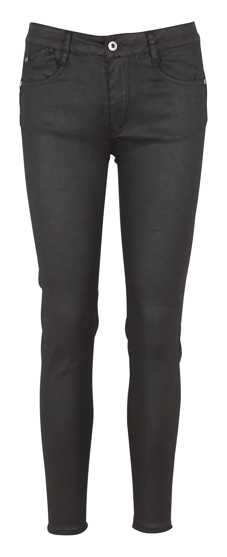 LE TEMPS DES CERISES Pantalón de talle alto en negro