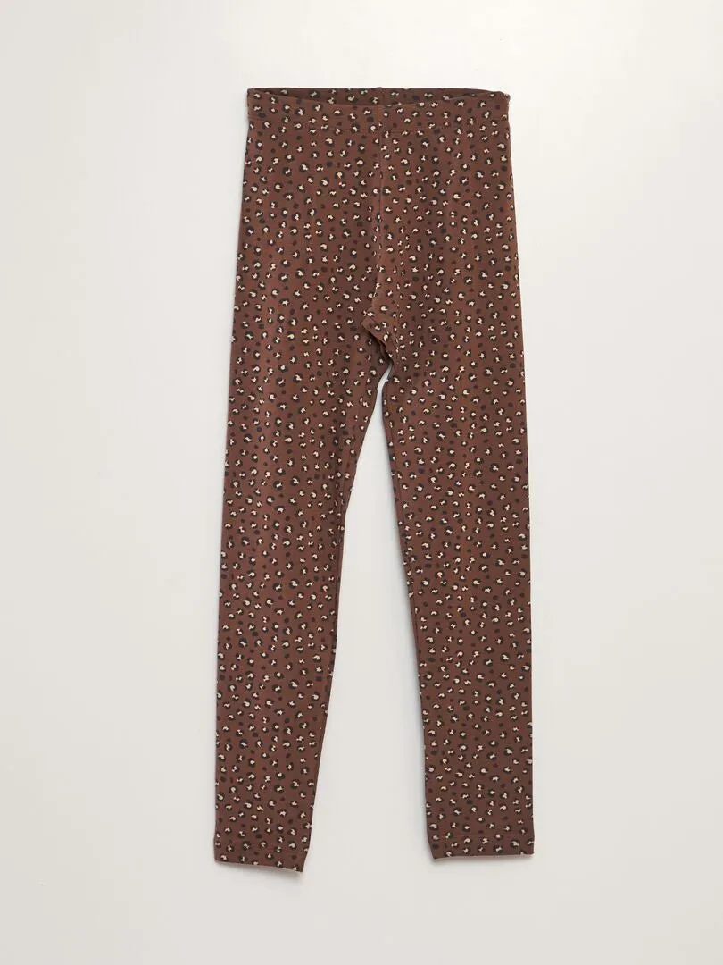 LEGGING LARGO ESTAMPADO  MARRON