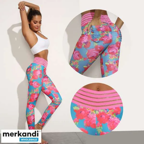 LEGGINGS ROSAS LEGGINGS FLORALES, LEGGINGS ROSAS, LEGGINGS CON ESTAMPADO DE FLORES