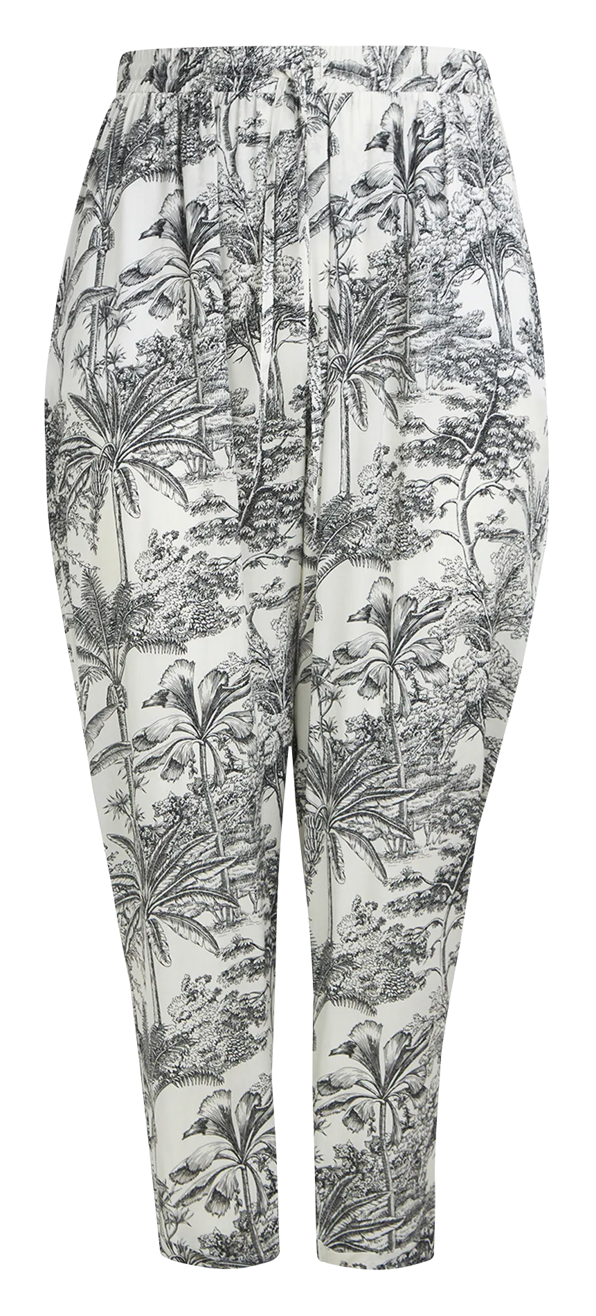 MAT FASHION Pantalón jodhpur de talle alto con estampado exótico en multicolor