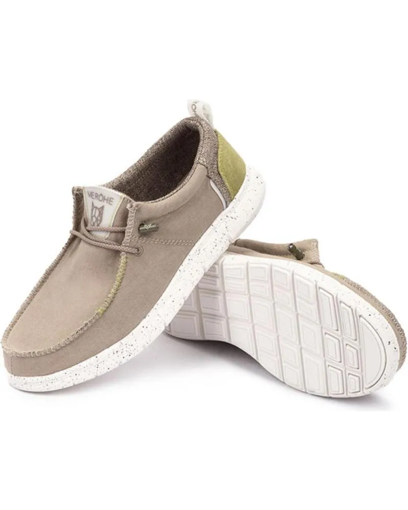 NAUTICOS DE HOMBRE MEROHE ZAPATILLAS DE HOMBRE TAUPEBLANCO