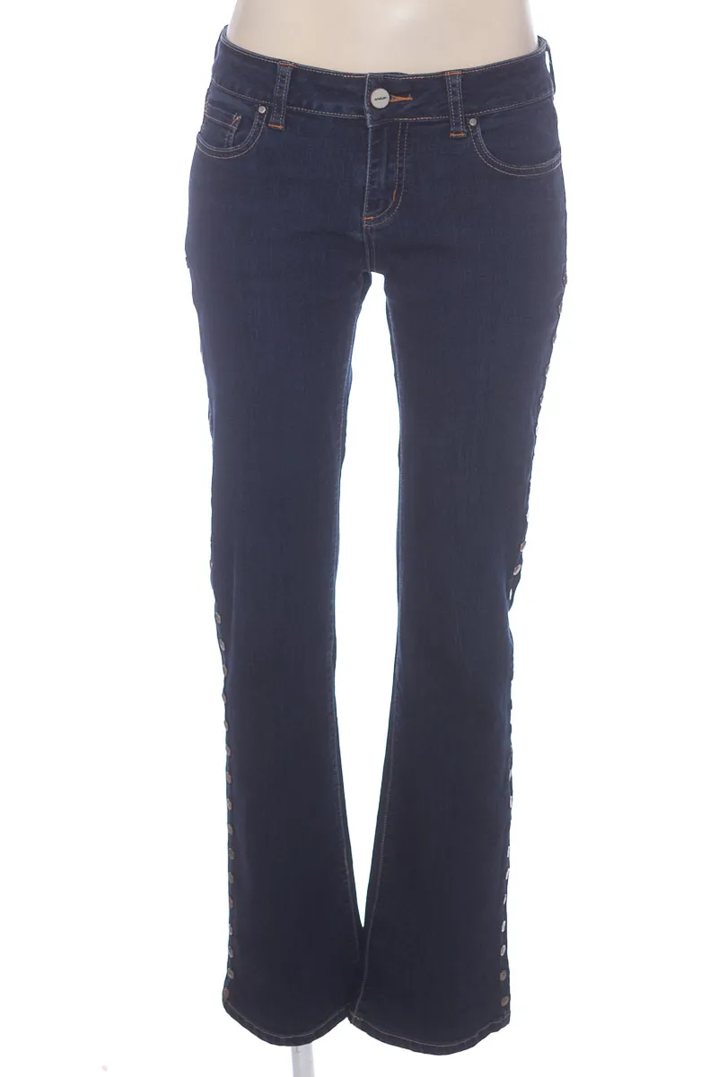 PANTALóN COLOR AZUL  WAX JEANS
