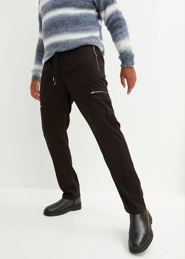 Pantalón con cinturilla elástica Negro