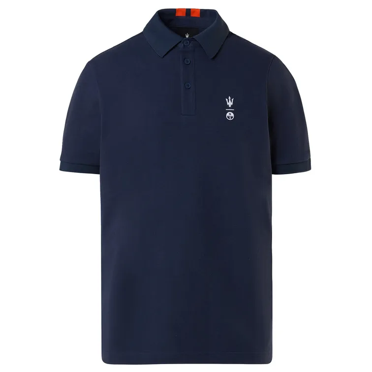 POLO CON RAYAS EN EL CUELLO HOMBRE MASERATI X NORTH SAILS