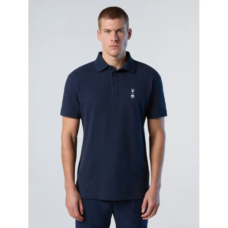 POLO CON RAYAS EN EL CUELLO HOMBRE MASERATI X NORTH SAILS