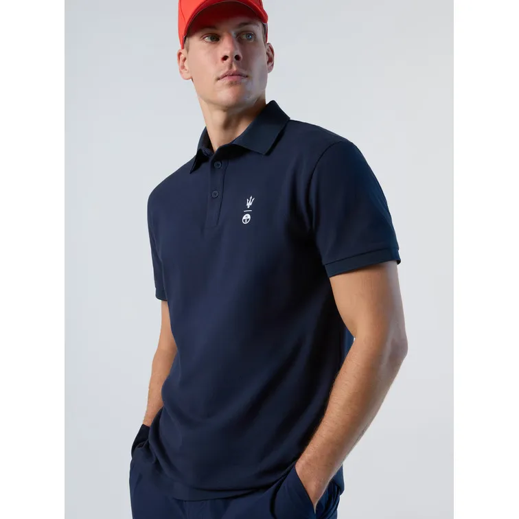 POLO CON RAYAS EN EL CUELLO HOMBRE MASERATI X NORTH SAILS