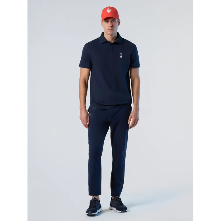 POLO CON RAYAS EN EL CUELLO HOMBRE MASERATI X NORTH SAILS