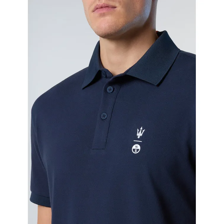 POLO CON RAYAS EN EL CUELLO HOMBRE MASERATI X NORTH SAILS