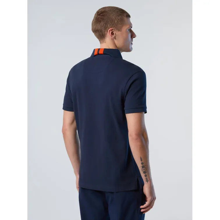 POLO CON RAYAS EN EL CUELLO HOMBRE MASERATI X NORTH SAILS