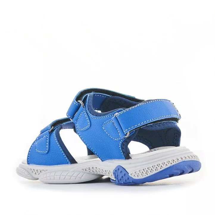 sandalias QUETS! azules con partes amarillas