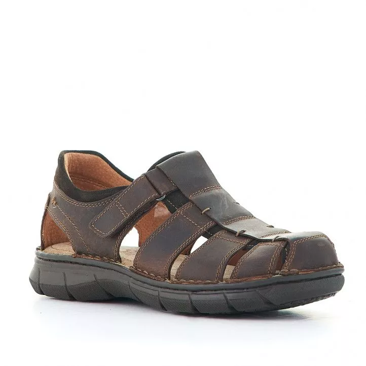 Sandalias Zen tipo cangrejera de piel