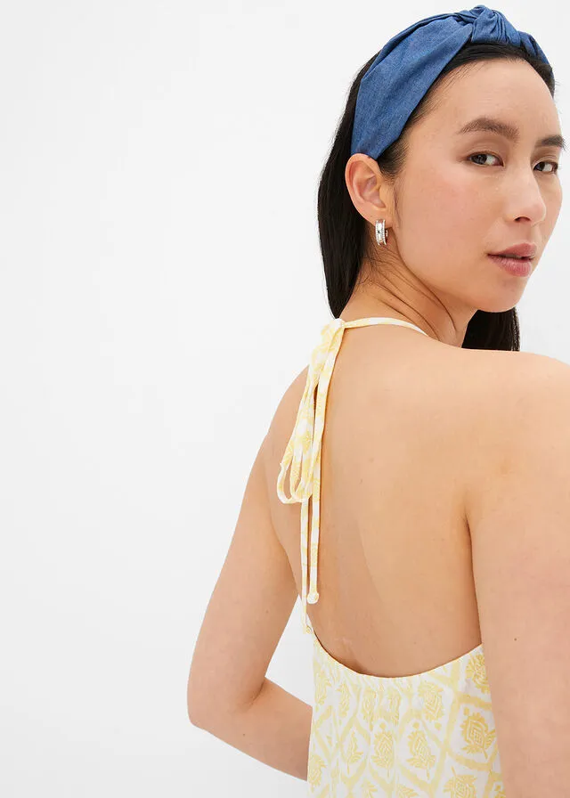 TOP AMARILLO CLAROBLANCO LANA ESTAMPADO