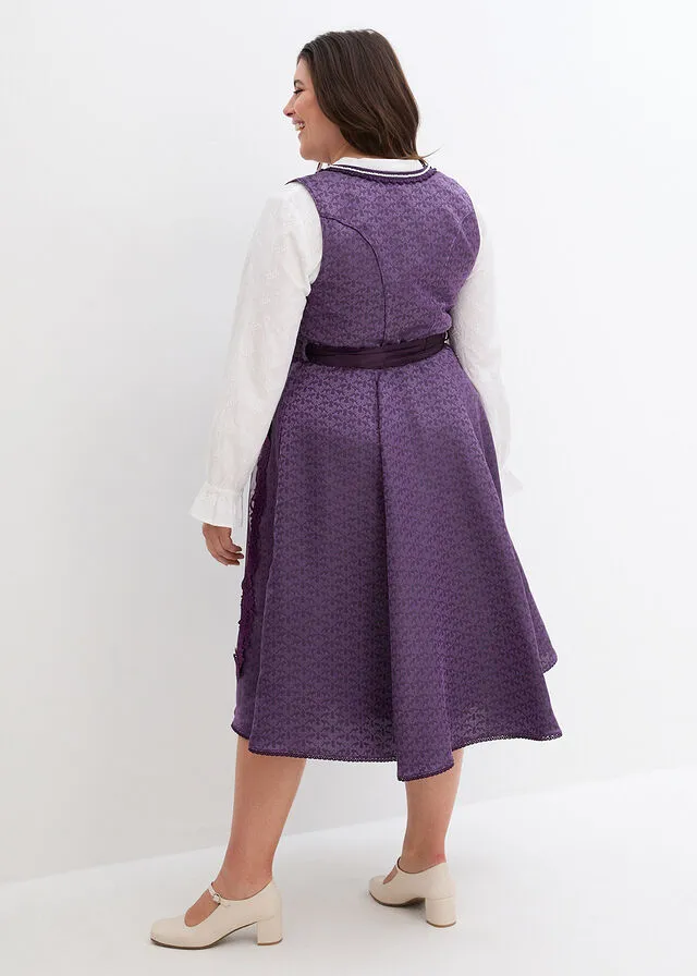TRAJE TIROLéS CON PERLAS (2 PIEZAS) CAQUIROSA CLARO ESTAMPADO