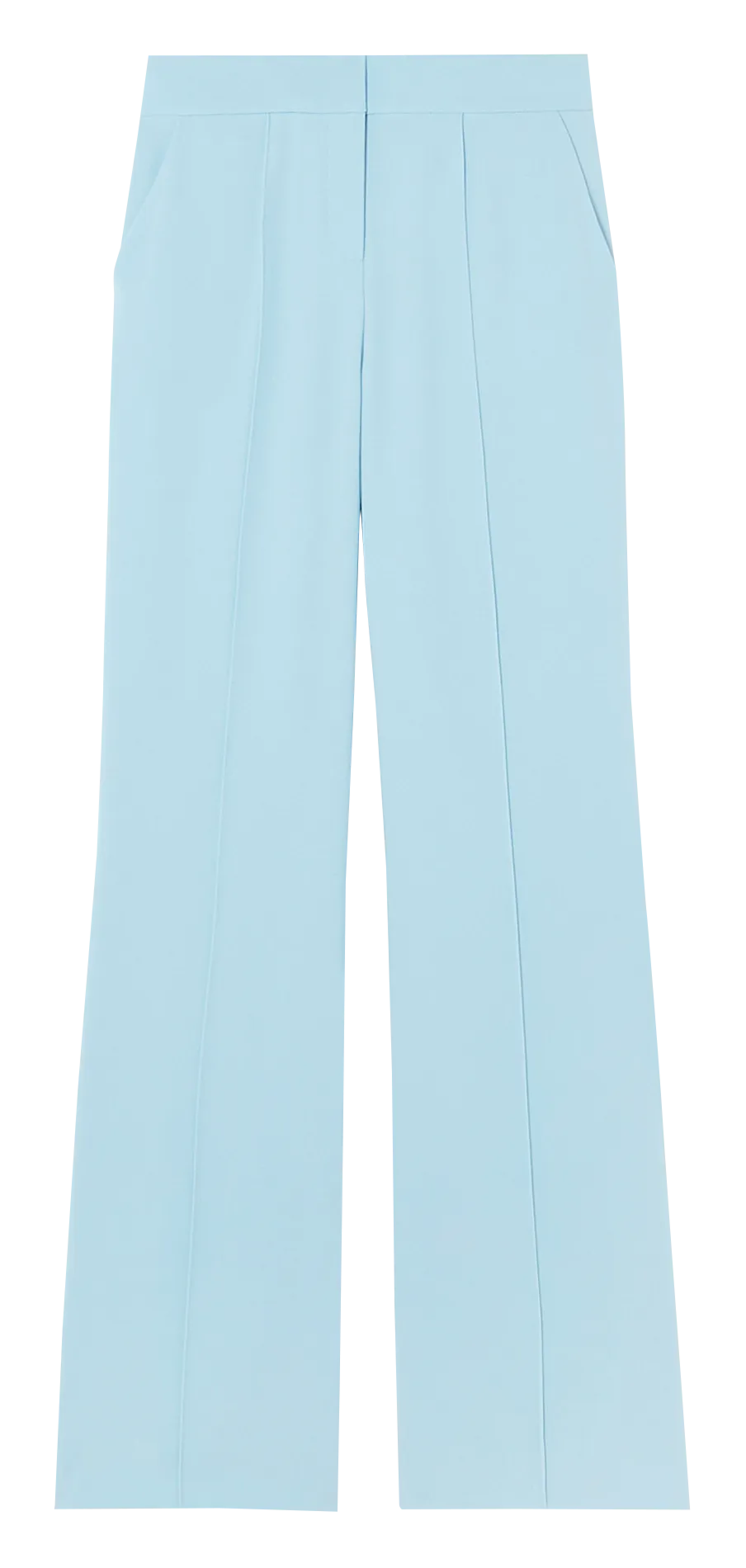 ZAPA PERVENCHE  PANTALóN ANCHO DE TALLE ALTO CON PINZAS EN AZUL