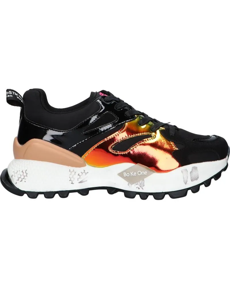 ZAPATILLAS DEPORTE EXE  DE MUJER D1906085  TEXTIL BLACK