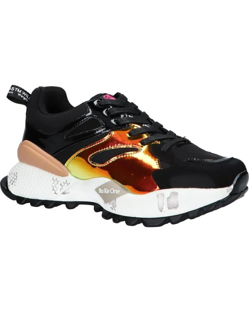ZAPATILLAS DEPORTE EXE  DE MUJER D1906085  TEXTIL BLACK