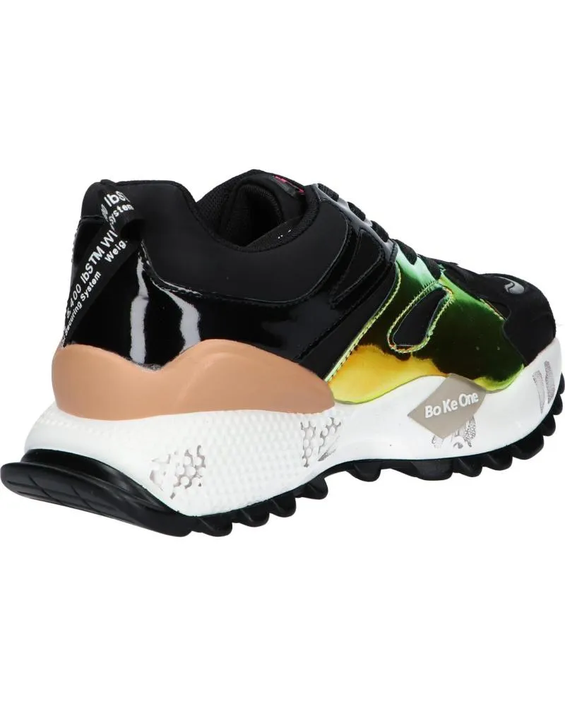 ZAPATILLAS DEPORTE EXE  DE MUJER D1906085  TEXTIL BLACK